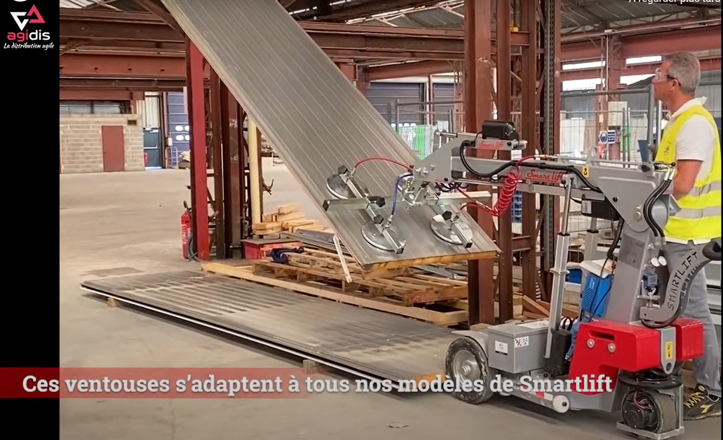 Utilisation des ventouses SPK 250 mm 